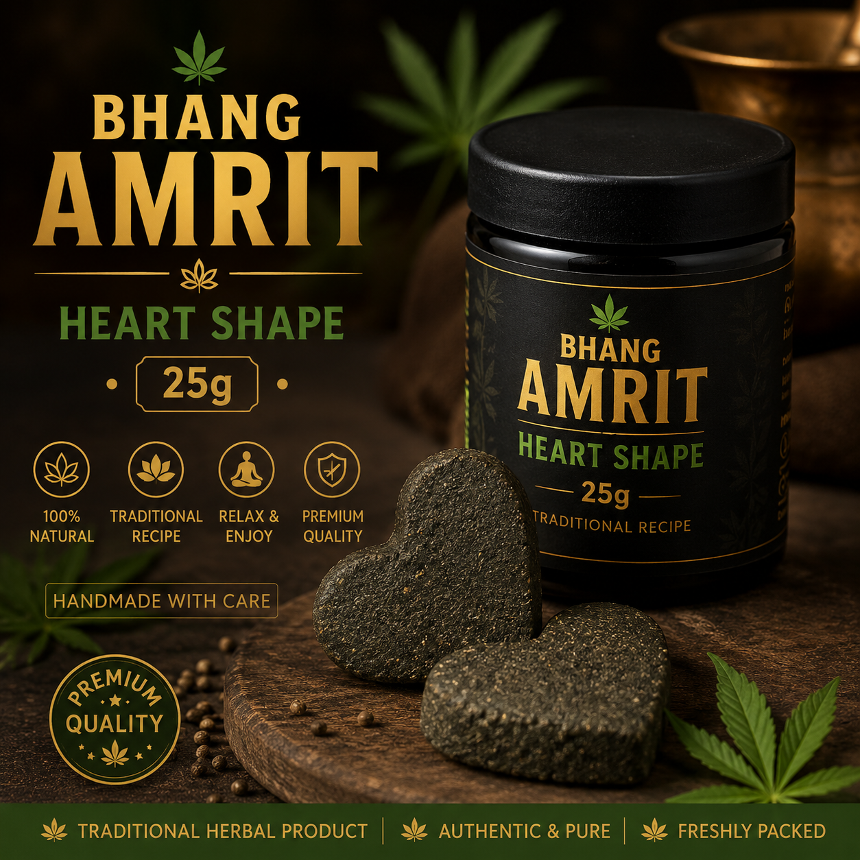 bhang amrit heart shape 25g